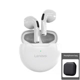 Lenovo LivePods HT38 TWS Bluetooth fone de ouvido Mini fones de ouvido sem fio com microfone para iPhone Xiaomi Sport à prova d'água 9D Stere fone de ouvido