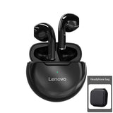 Lenovo LivePods HT38 TWS Bluetooth fone de ouvido Mini fones de ouvido sem fio com microfone para iPhone Xiaomi Sport à prova d'água 9D Stere fone de ouvido