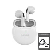 Lenovo LivePods HT38 TWS Bluetooth fone de ouvido Mini fones de ouvido sem fio com microfone para iPhone Xiaomi Sport à prova d'água 9D Stere fone de ouvido