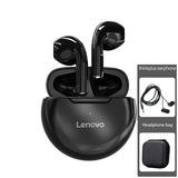 Lenovo LivePods HT38 TWS Bluetooth fone de ouvido Mini fones de ouvido sem fio com microfone para iPhone Xiaomi Sport à prova d'água 9D Stere fone de ouvido