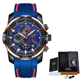 Relogio Masculino LIGE Top Brand Luxo Militar Esporte Watch Homens Impermeável Relógio de Pulso Luminoso Relógio de Quartzo Analógico