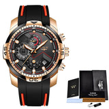 Relogio Masculino LIGE Top Brand Luxo Militar Esporte Watch Homens Impermeável Relógio de Pulso Luminoso Relógio de Quartzo Analógico