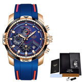 Relogio Masculino LIGE Top Brand Luxo Militar Esporte Watch Homens Impermeável Relógio de Pulso Luminoso Relógio de Quartzo Analógico