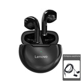 Lenovo LivePods HT38 TWS Bluetooth fone de ouvido Mini fones de ouvido sem fio com microfone para iPhone Xiaomi Sport à prova d'água 9D Stere fone de ouvido