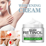 Creme Clareador Corporal Axilas Joelho Nádegas Privado Remove Pigmentação Melanina Melhora Corpo Hidratante Opaco Clareia Cuidados com a Pele